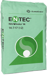 ENTEC® Nitrofoska® 14&#8288-7&#8288-17 (+2&nbsp;MgO+22,5&nbsp;SO₃) com magnésio e microelementos
