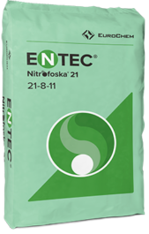 ENTEC® Nitrofoska® 21&#8288-8&#8288-11 (+10&nbsp;SO₃) com enxofre